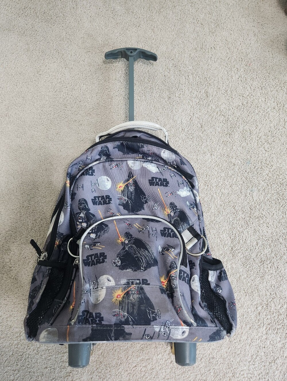 Pottery Barn Kids Star Wars Rolling Kids Backpack Suitcase
